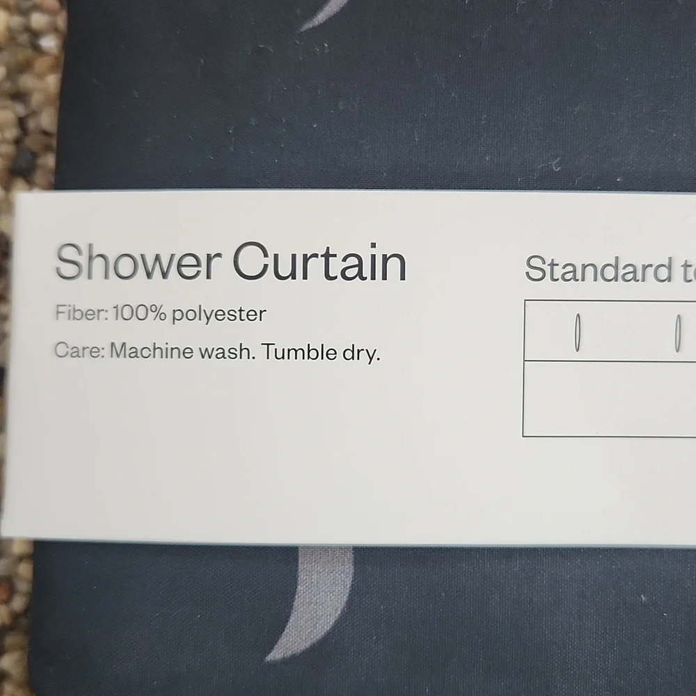 Room Essentials Shower Curtain and 2 Packs Of Dish Towels